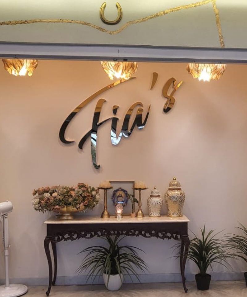 Fia's fine dine restaurant interior 